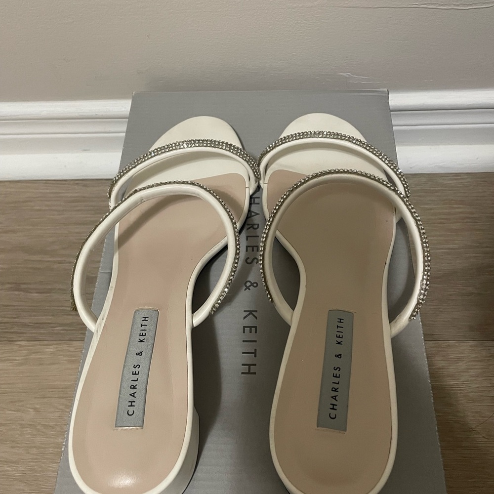 Charles & Keith Rhinestone Kitten Heels - Picture 3 of 5